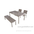 Garden furniture polywood picnic bench wooden bench table set